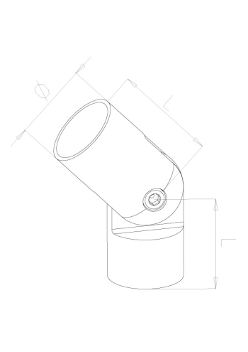 Elbow - Model 8020 CAD Drawing